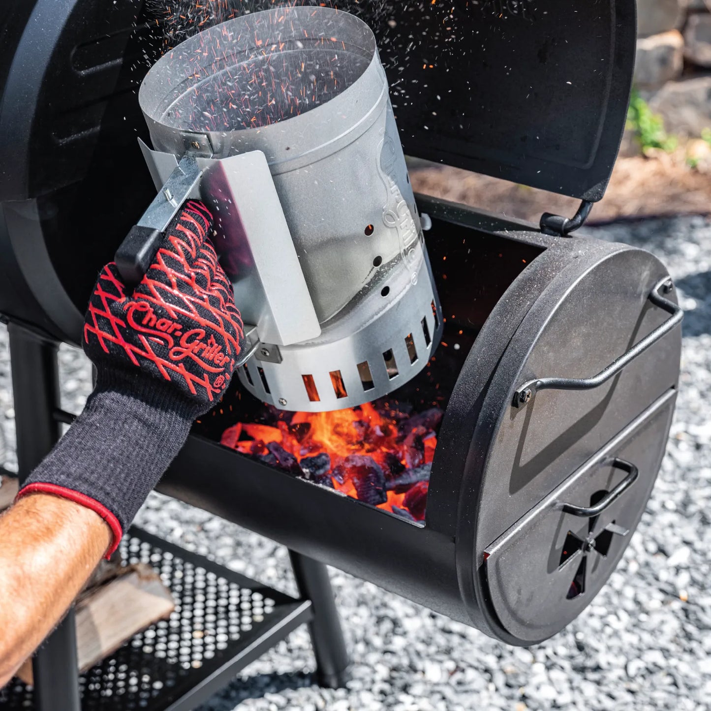 CHAR-GRILLER® SMOKIN' CHAMP™ OFFSET SMOKER