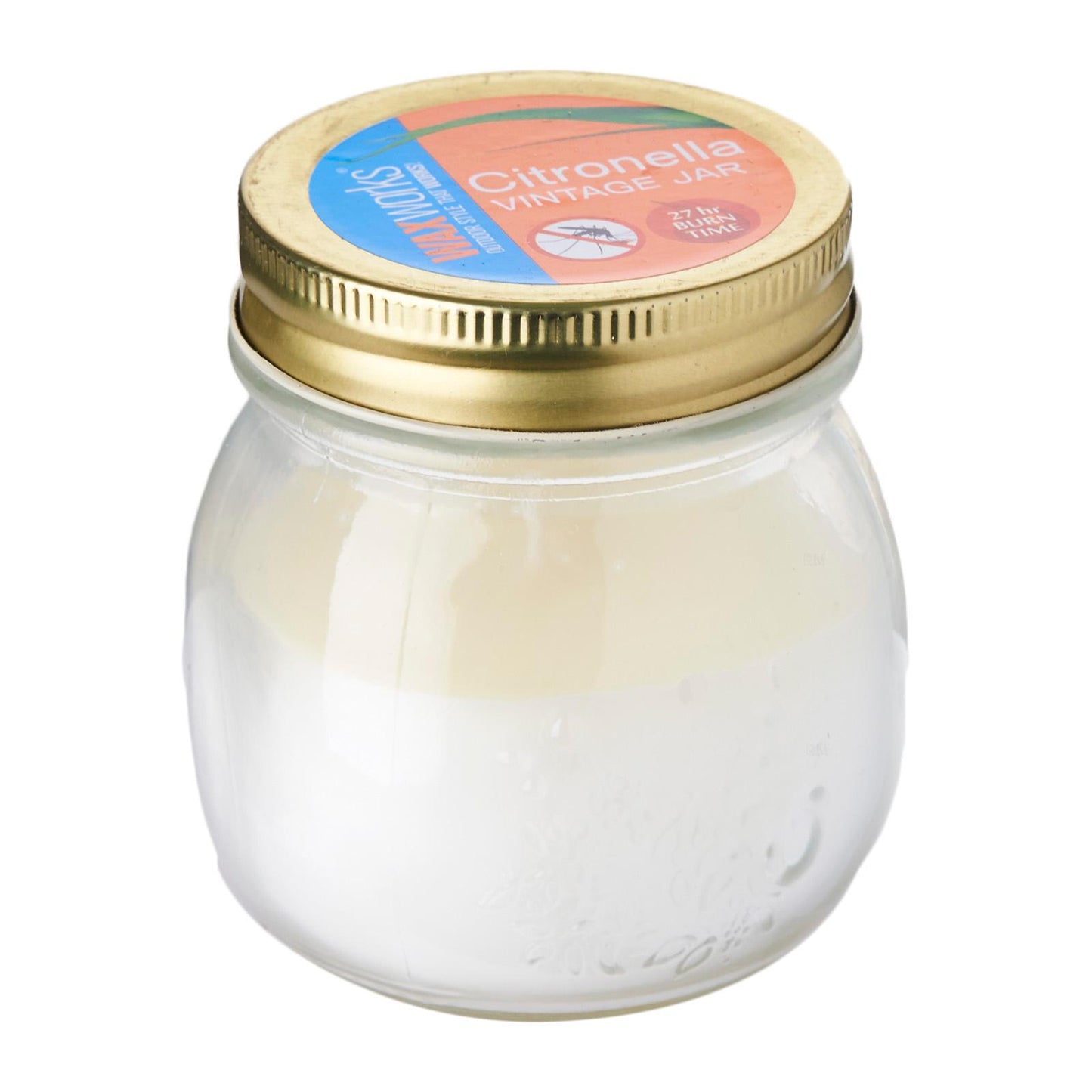 Waxworks Citronella Vintage Jar Candle - Candles