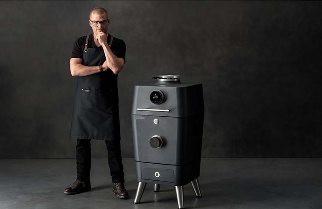 Everdure by Heston Blumenthal 4K Electric Ignition Charcoal Outdoor Oven - Red