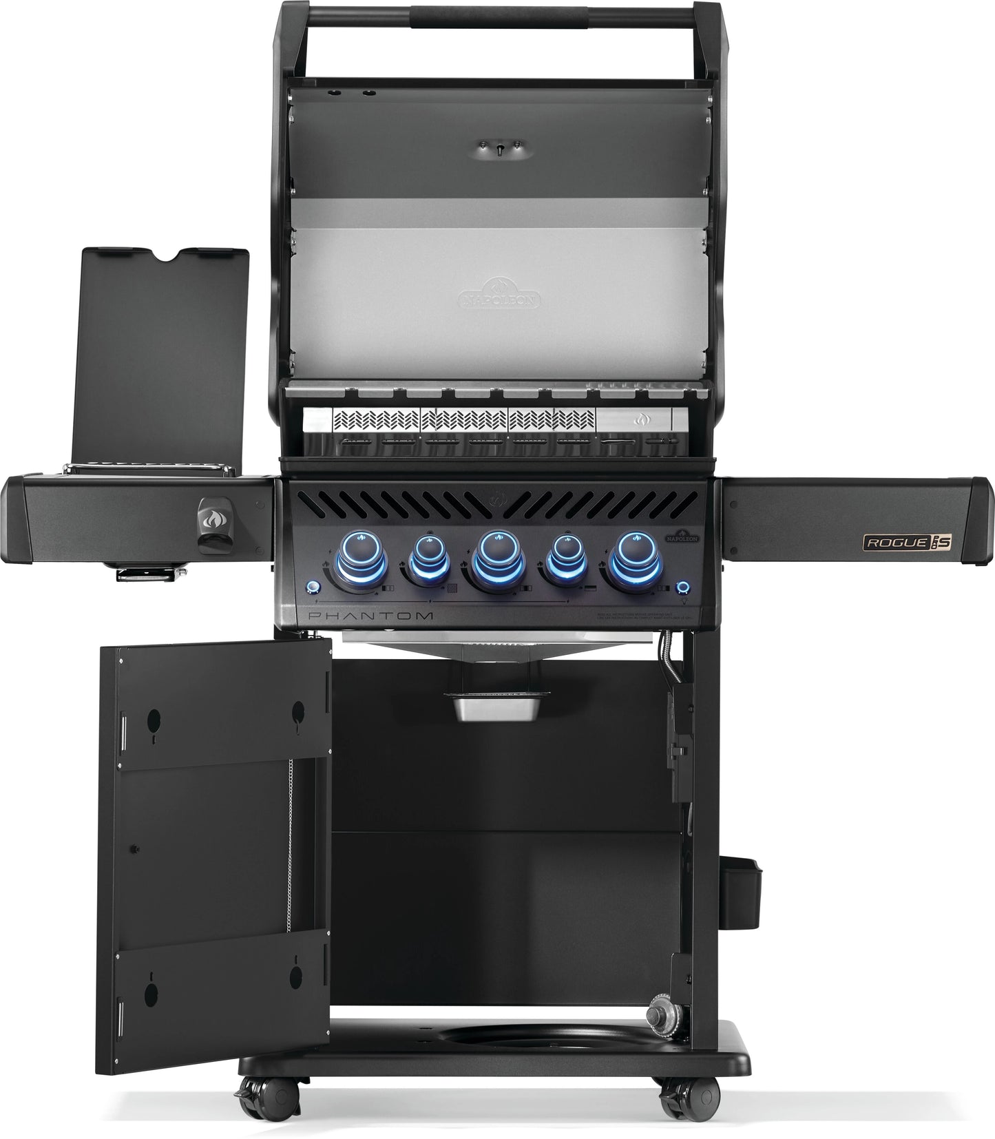 Napoleon Phantom Rogue® PRO-S 425 Gas Grill with Infrared Side and Rear Burners, Matte Black [GEN-2] RPS425RSIBPK-2-PHM