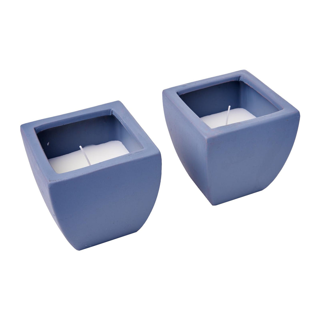 WaxWorks Citronella Candles - Tuscan Pots - Grey Candles