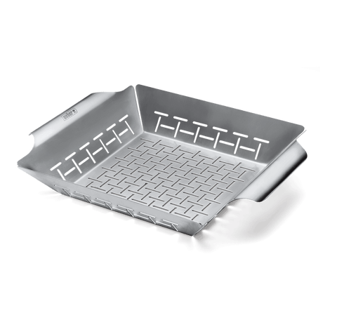 Weber Deluxe Grilling Basket (Large Built for Q 300/3000 and larger gas grills, and most charcoal grills)