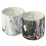 MARBLED POTS CITRONELLA CANDLE WITH WIND RESISTANT WICK, Waxworks