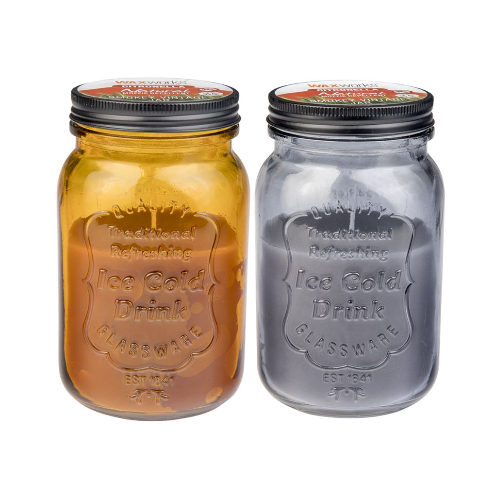 Waxworks Citronella Smokey Vintage Jar