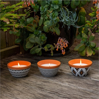 WAXWORKS Citronella Tribal Bowl Mozzie Repellant (Assorted Colors)