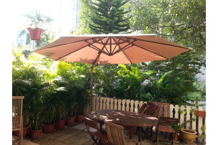 Umbrella with marble base - BBQ Warehouse - 1