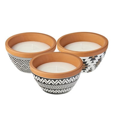 WAXWORKS Citronella Tribal Bowl Mozzie Repellant (Assorted Colors)